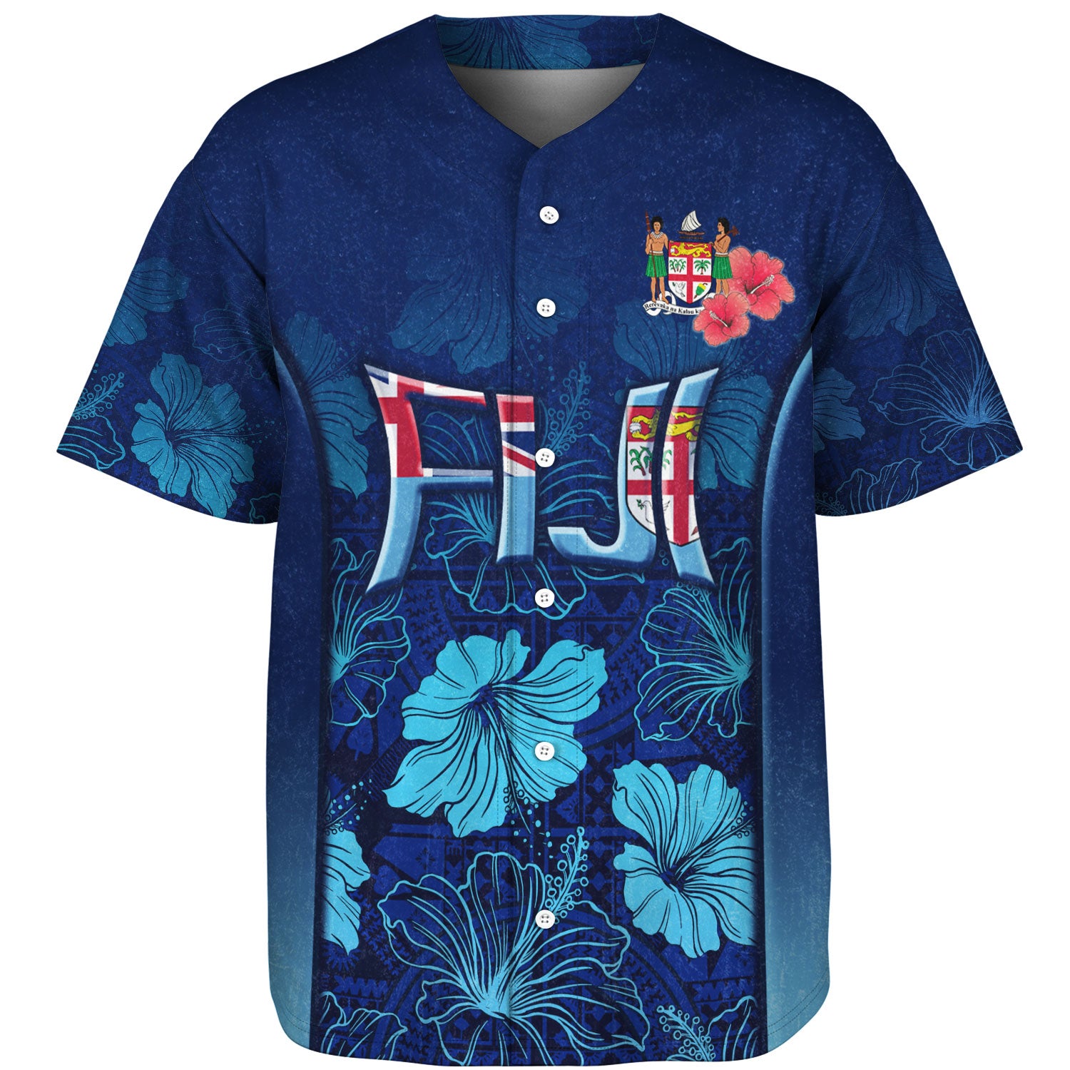 Fiji Custom Personalised Baseball Jacket Fijian Traditional Patterns Hibiscus Flowers