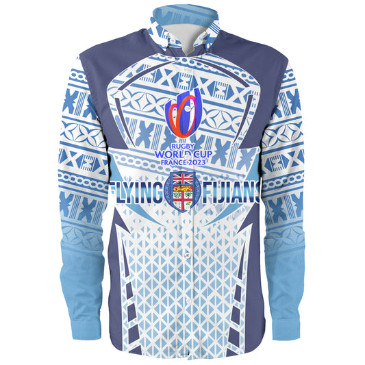 Fiji Long Sleeve Shirt Flying Fijians Rugby Cup