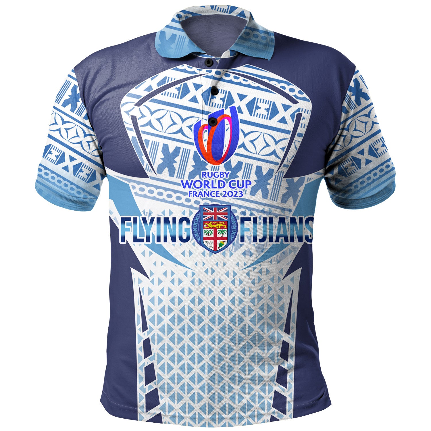 Fiji Polo Shirt Flying Fijians Rugby Cup