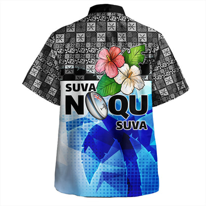 Fiji Hawaiian Shirt Suva Noqu Suva Hibiscus Flowers Fijian Patterns