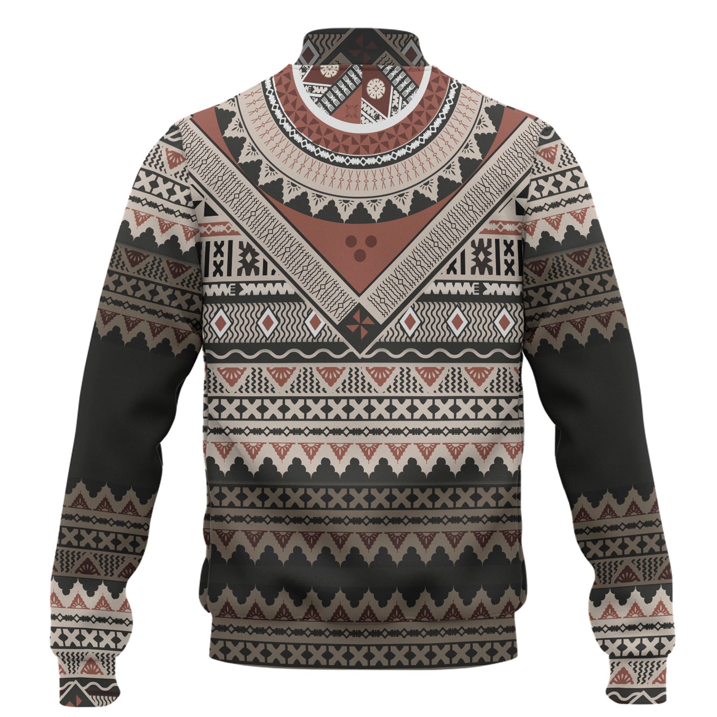 Fiji Baseball Jacket Fiji Traditional Culture - Tapa Cloth