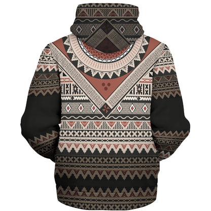 Fiji Sherpa Hoodie Fiji Traditional Culture - Tapa Cloth