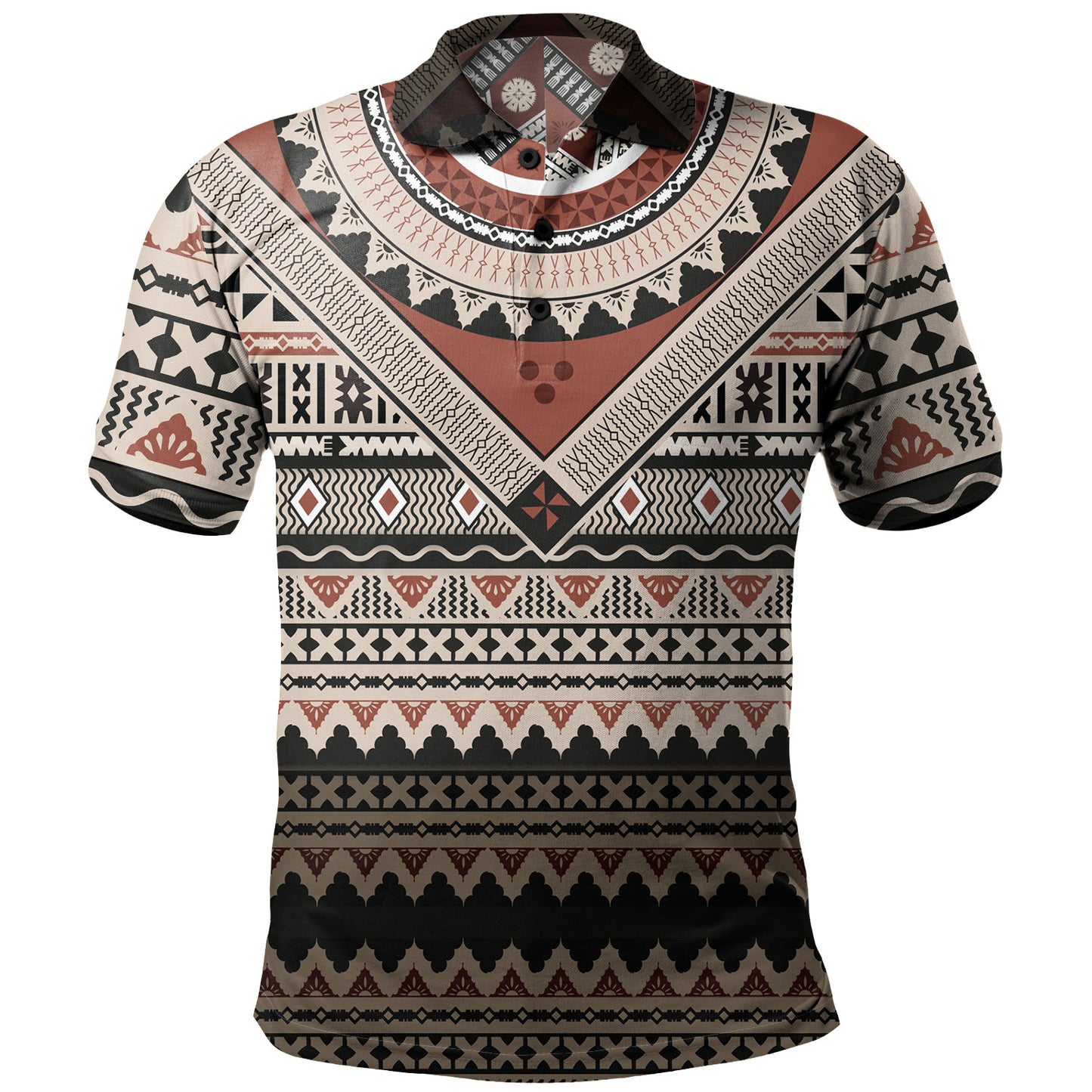 Fiji Polo Shirt Fiji Traditional Culture - Tapa Cloth