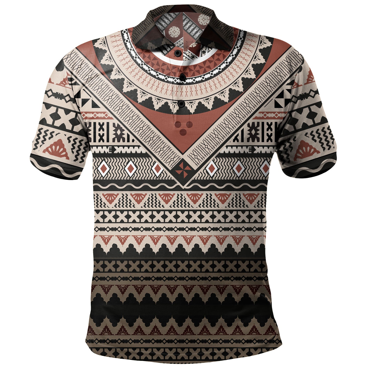 Fiji Polo Shirt Fiji Traditional Culture - Tapa Cloth