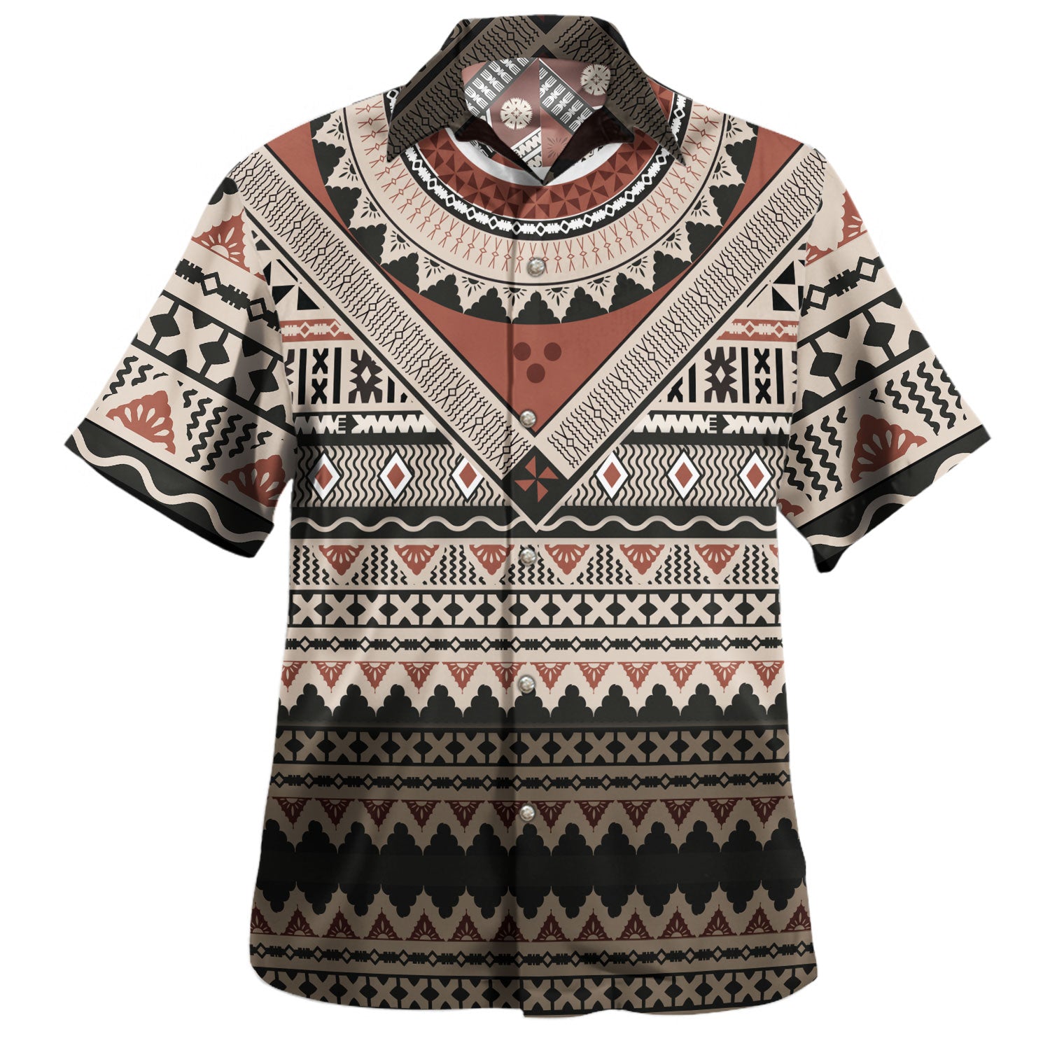 Fiji Hawaiian Shirt Bula Pattern Half Concept
