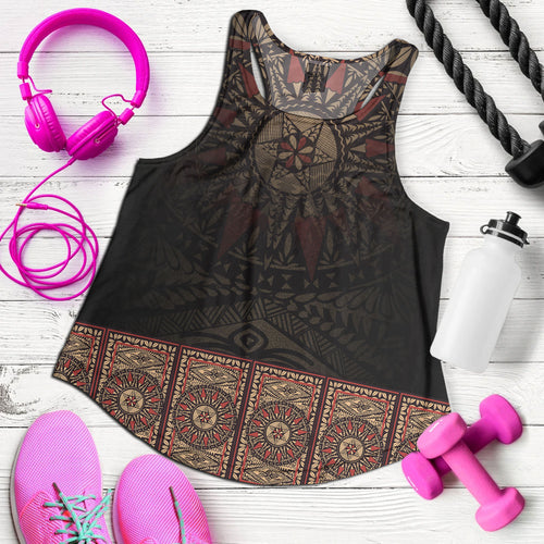 Fiji Women Tank Fijian Masi Tapa Patterns