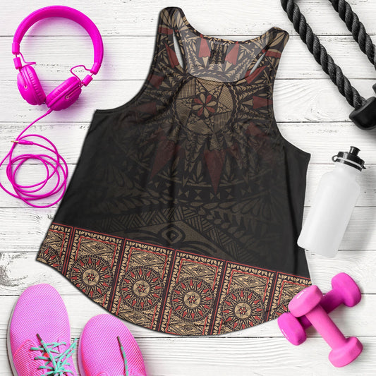 Fiji Women Tank Fijian Masi Tapa Patterns