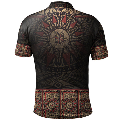 Fiji Polo Shirt Fijian Masi Tapa Patterns