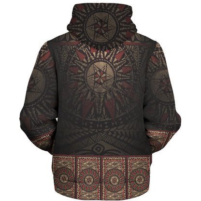 Fiji Sherpa Hoodie Fijian Masi Tapa Patterns