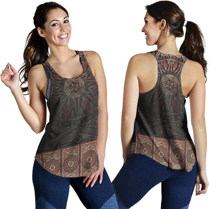 Fiji Women Tank Fijian Masi Tapa Patterns