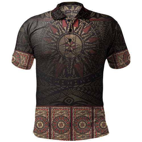Fiji Polo Shirt Fijian Masi Tapa Patterns