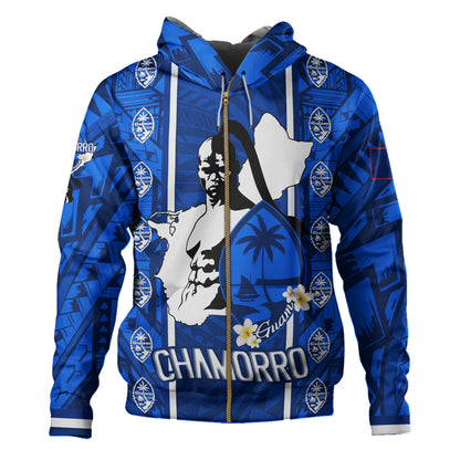 Guam Custom Personalised Hoodie Chamorro Warrior Traditional Tribal Patterns