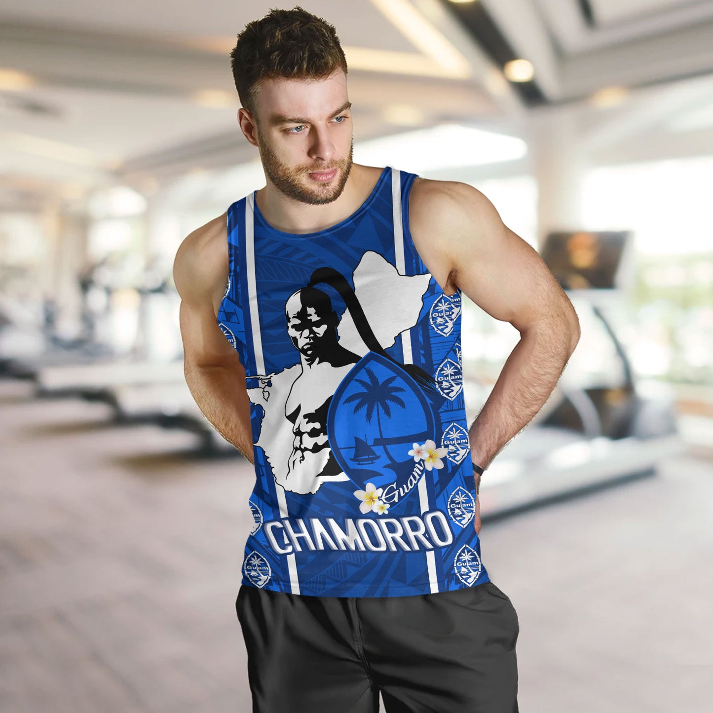 Guam Custom Personalised Tank Top Chamorro Warrior Traditional Tribal Patterns