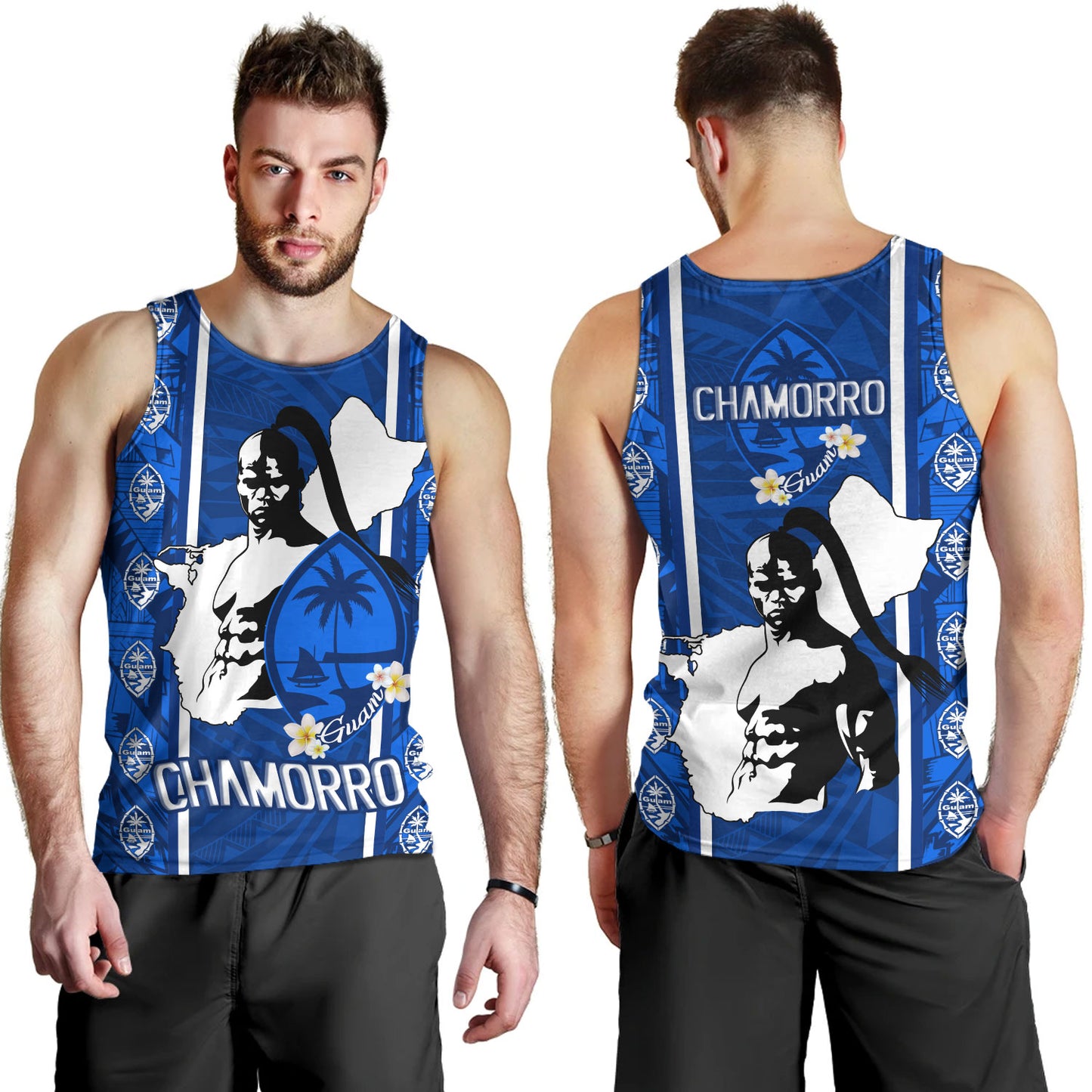 Guam Custom Personalised Tank Top Chamorro Warrior Traditional Tribal Patterns