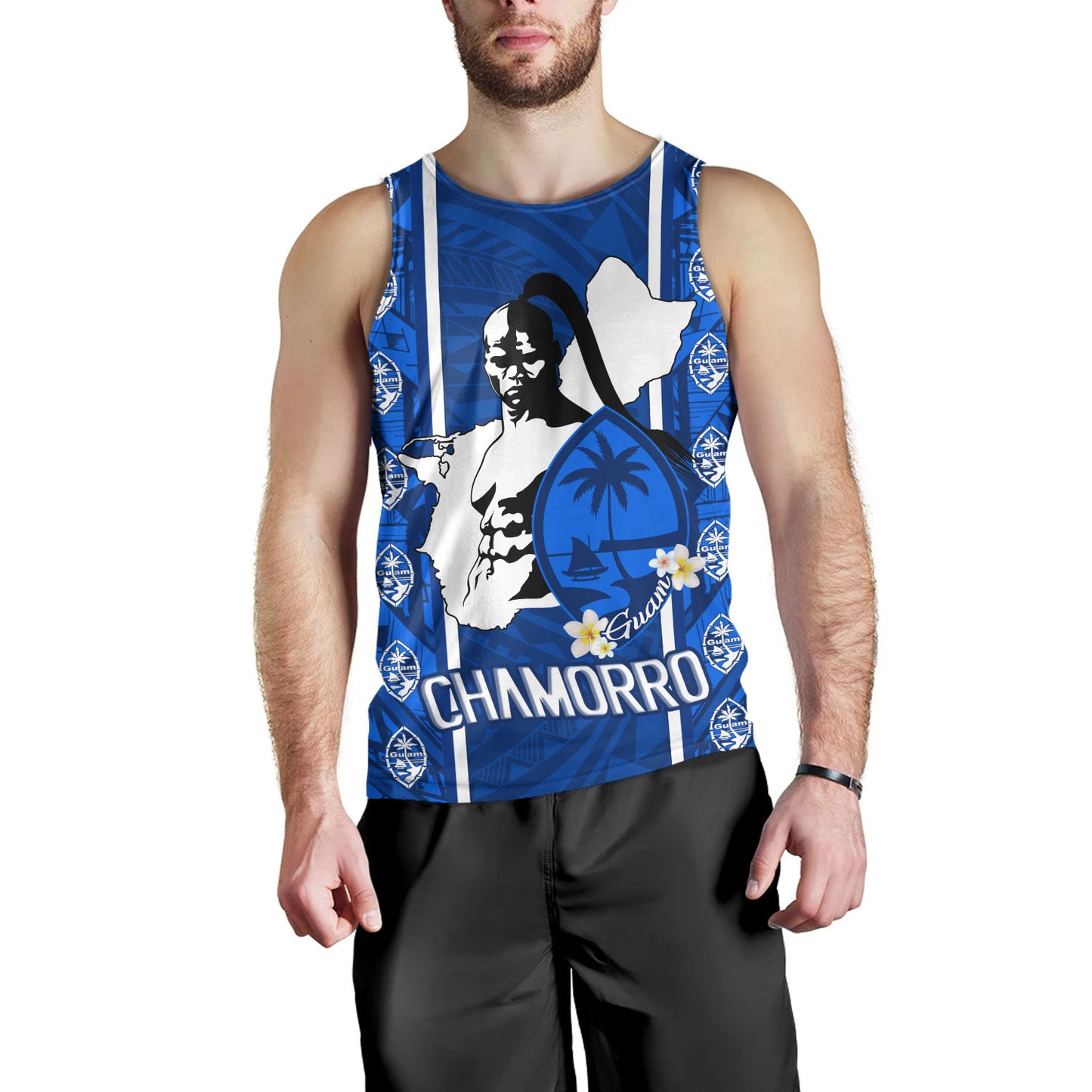 Guam Custom Personalised Tank Top Chamorro Warrior Traditional Tribal Patterns