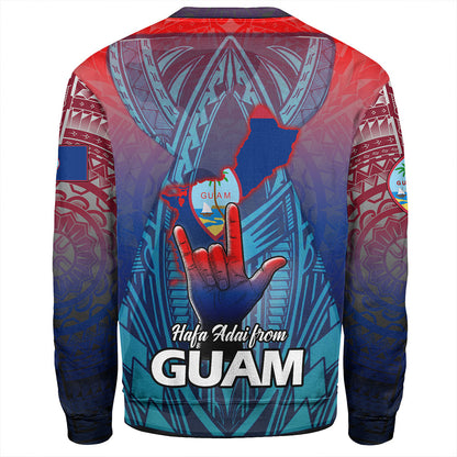 Guam Sweatshirt Hafa Adai From Guam Style