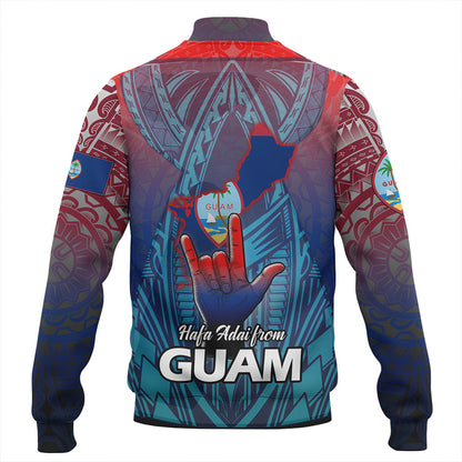 Guam Baseball Jacket Hafa Adai From Guam Style