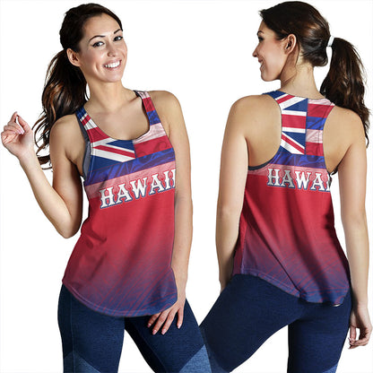 Hawaii Women Tank - Hawaii Flag Color With Traditional Patterns