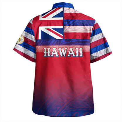 Hawaii Hawaiian Shirt - Hawaii Flag Color With Traditional Patterns