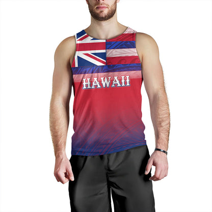Hawaii Tank Top - Hawaii Flag Color With Traditional Patterns
