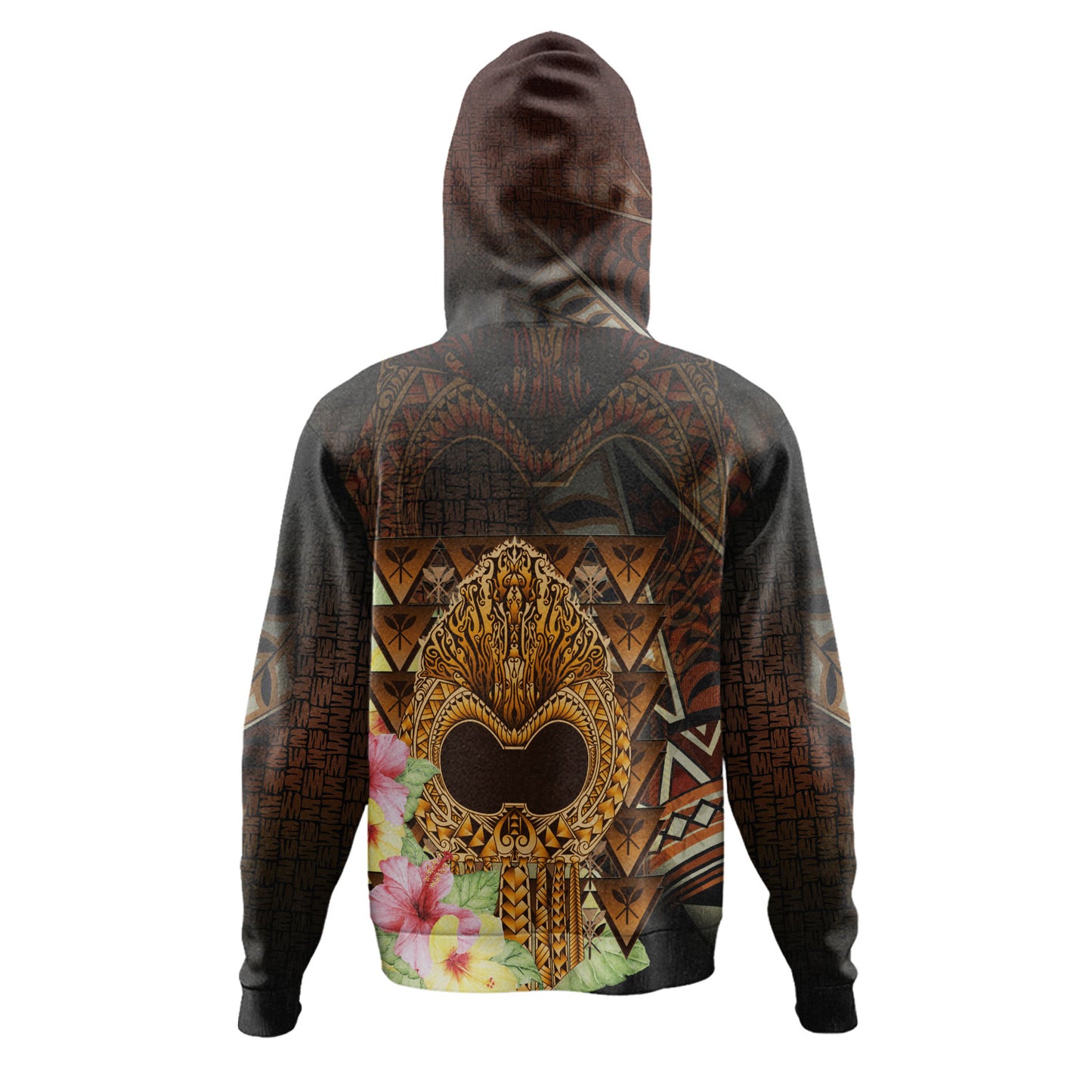 Hawaii Hoodie Ikaika Hawaiian With Hibiscus Flowers Retro Style