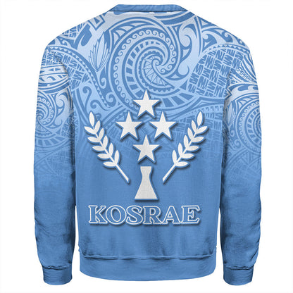 Kosrae Sweatshirt Flag Color With Traditional Patterns
