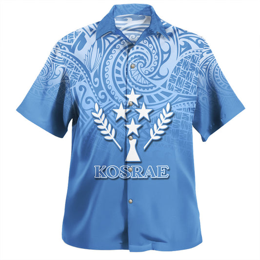 Pohnpei State Hawaiian Shirt Flag Color With Traditional Patterns