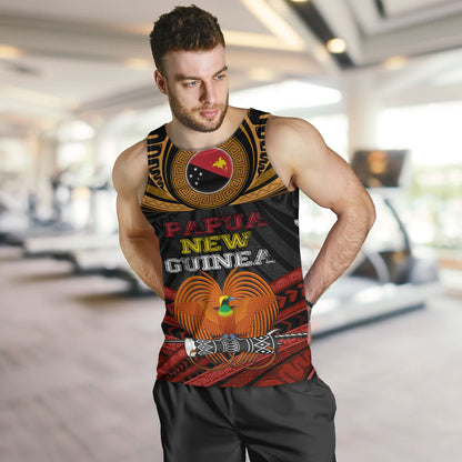 Papua New Guinea Custom Personalised Tank Top Papua New Guinea Fabric Pattern Design