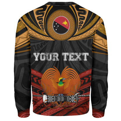 Papua New Guinea Custom Personalised Sweatshirt Papua New Guinea Fabric Pattern Design