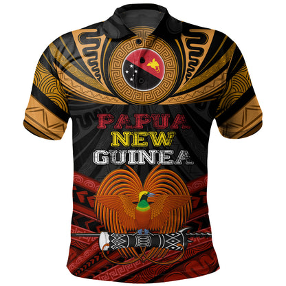 Papua New Guinea Custom Personalised Polo Shirt Papua New Guinea Fabric Pattern Design