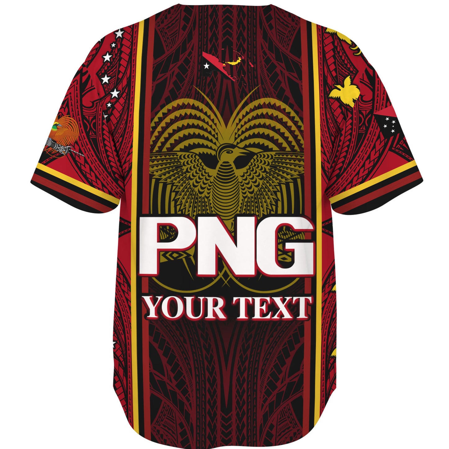 Papua New Guinea Custom Personalised Baseball Shirt Seal And Map Tribal Traditional Patterns