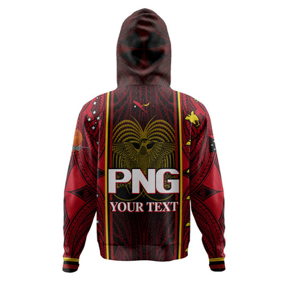 Papua New Guinea Custom Personalised Hoodie Seal And Map Tribal Traditional Patterns