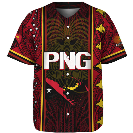 Papua New Guinea Custom Personalised Baseball Shirt Seal And Map Tribal Traditional Patterns