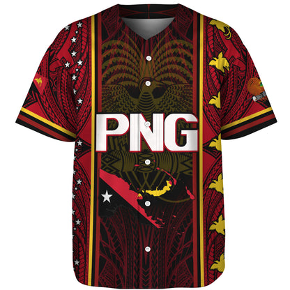Papua New Guinea Custom Personalised Baseball Shirt Seal And Map Tribal Traditional Patterns