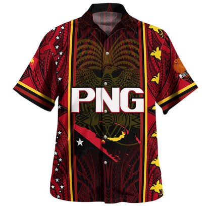 Papua New Guinea Custom Personalised Hawaiian Shirt Papua New Guinea Fabric Pattern Design