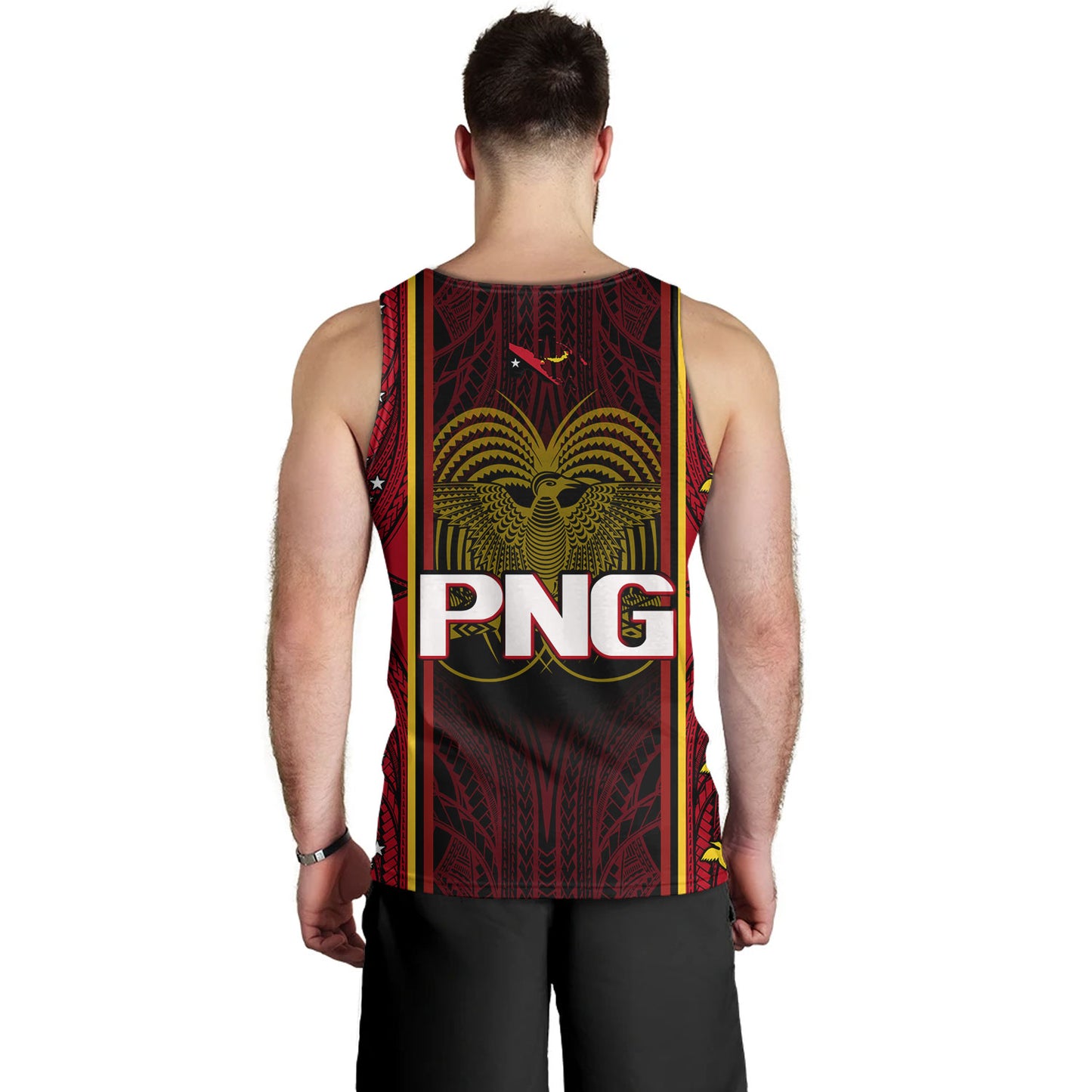 Papua New Guinea Custom Personalised Tank Top Seal And Map Tribal Traditional Patterns