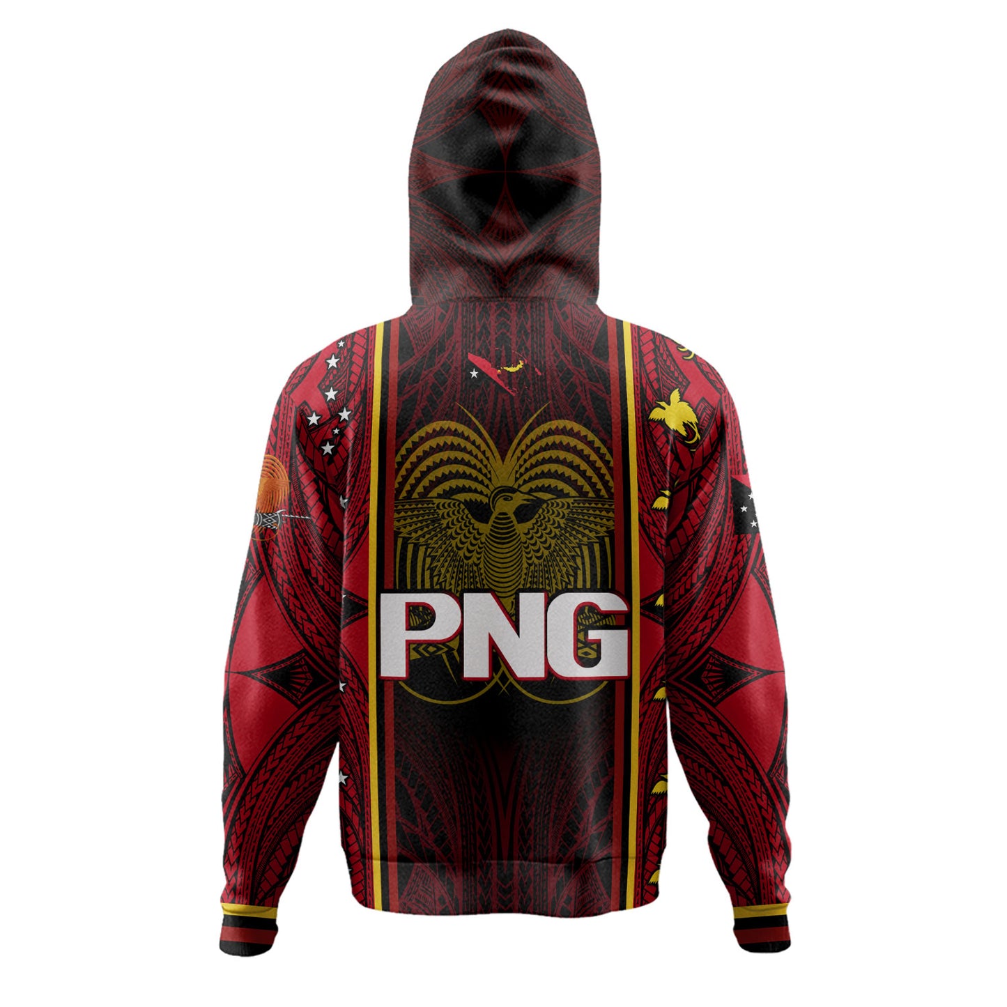 Papua New Guinea Custom Personalised Hoodie Seal And Map Tribal Traditional Patterns