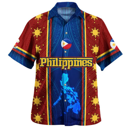 Philippines Filipinos Custom Personalised Hawaiian Shirt Tribal Sun Traditional Patterns