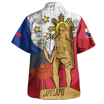 Philippines Filipinos Hawaiian Shirt Lapu Lapu Heroes With Sun And Flag Tribal Patterns