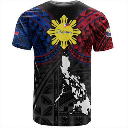 Philippines T-Shirt - Philippines Half Sleeve Tattoo Patterns Style