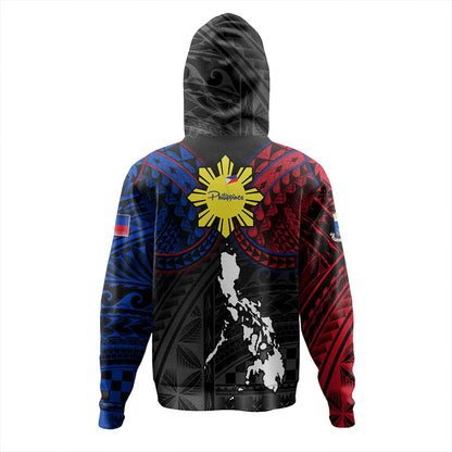 Philippines Hoodie - Philippines Half Sleeve Tattoo Patterns Style