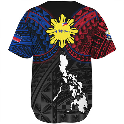 Philippines Baseball Shirt - Philippines Half Sleeve Tattoo Patterns Style