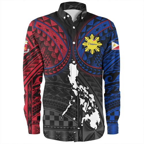Philippines Long Sleeve Shirt - Philippines Half Sleeve Tattoo Patterns Style