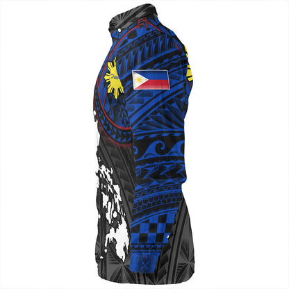 Philippines Long Sleeve Shirt - Philippines Half Sleeve Tattoo Patterns Style