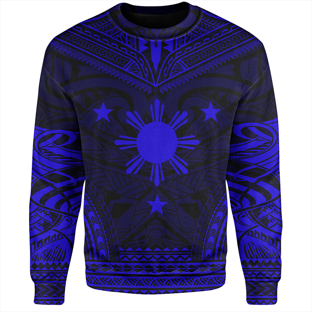 Philippines Sweatshirt - Philippines Cheif Tattoo Patterns Style