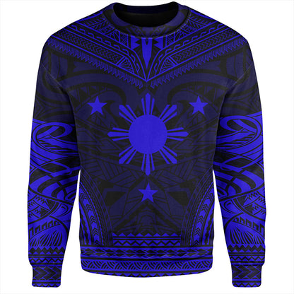 Philippines Sweatshirt - Philippines Cheif Tattoo Patterns Style