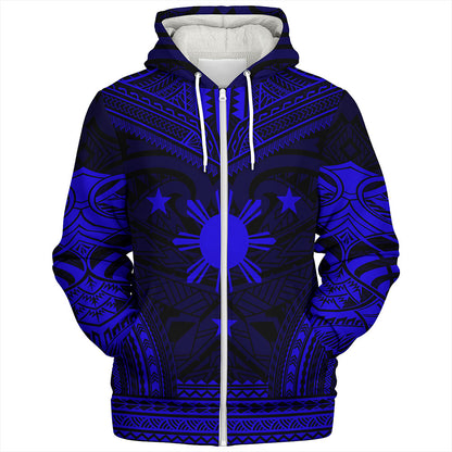 Philippines Sherpa Hoodie - Philippines Cheif Tattoo Patterns Style