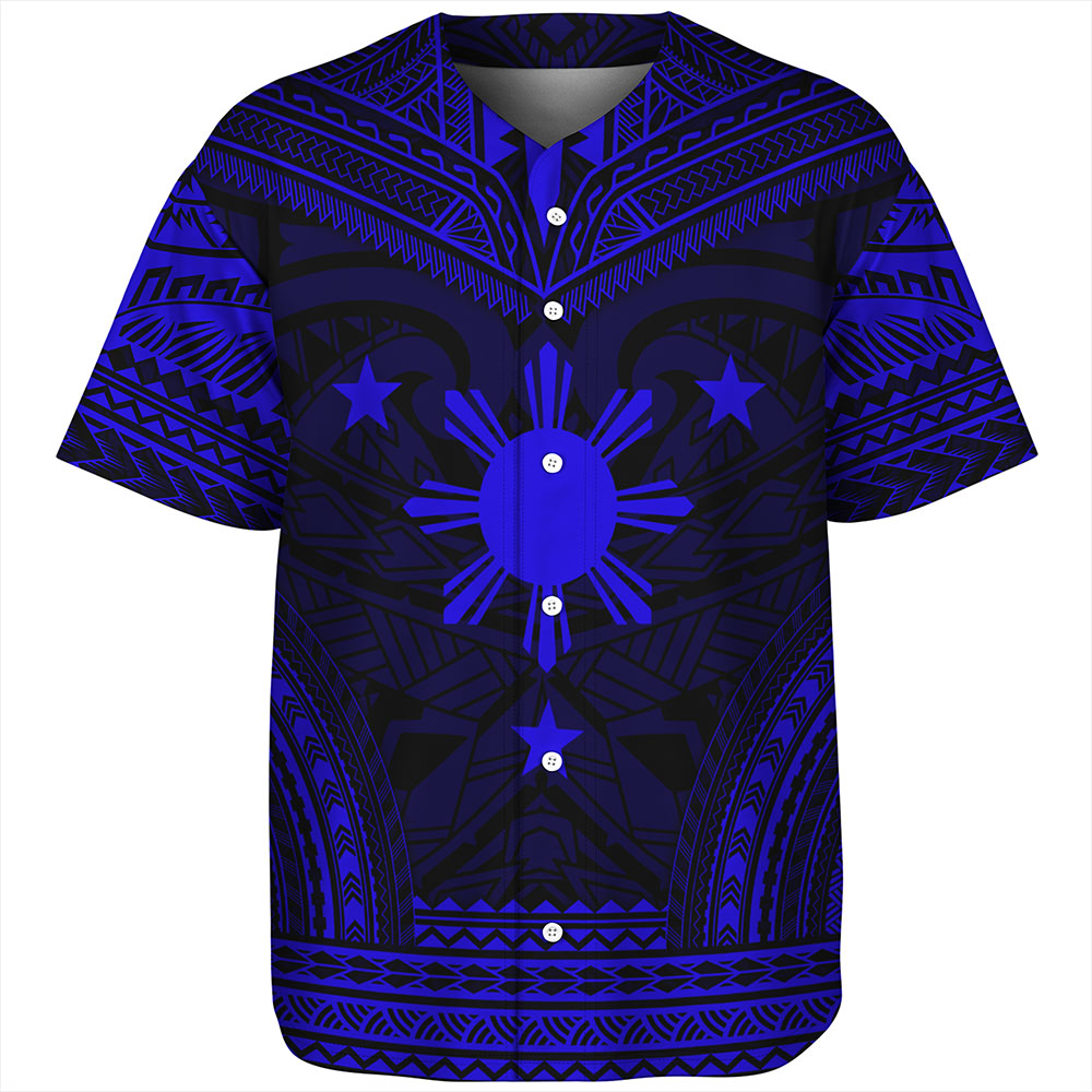 Philippines Baseball Shirt - Philippines Cheif Tattoo Patterns Style