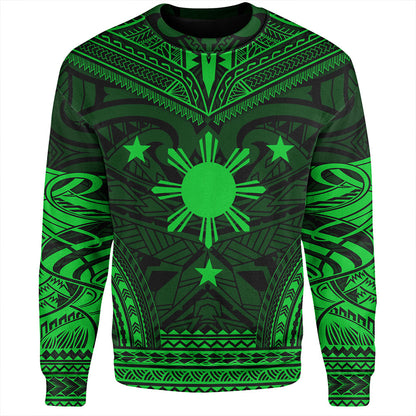 Philippines Sweatshirt - Philippines Cheif Tattoo Patterns Style