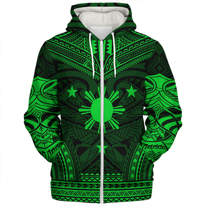 Philippines Sherpa Hoodie - Philippines Cheif Tattoo Patterns Style